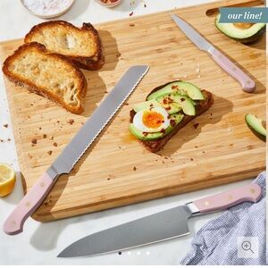 Five Two by Food52 Essential Kitchen Knives in Pink